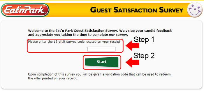 eat n park survey page