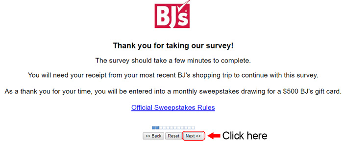 bjs customer survey