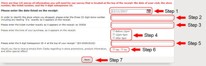 clarks customer survey
