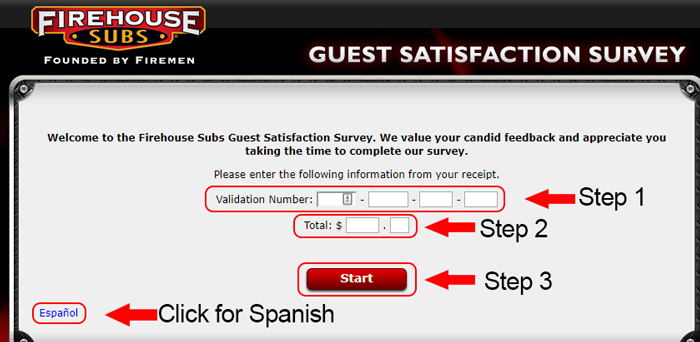 firehouse subs customer survey