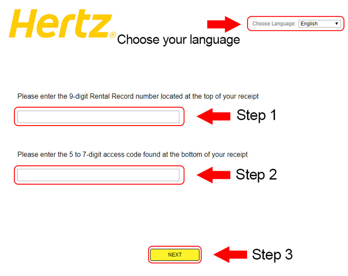hertz customer survey