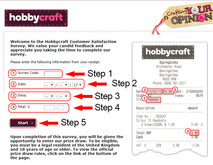 hobbycraft customer survey