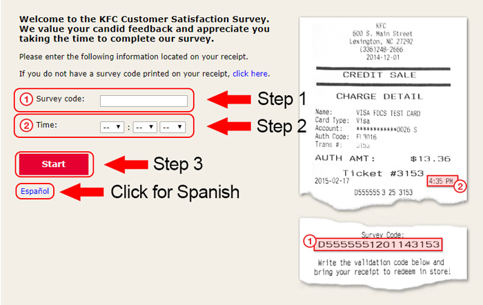 kfc customer survey